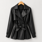 Cresswell Belted Faux Leather Jacket