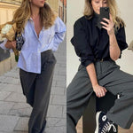 Zeagoo Drawstring Long Pants with Pockets