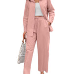 Linen Shirts Loose Long Pants Beach Outfits - Zeagoo (Us Only)