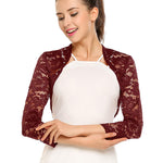 Zeagoo Women's Bolero Shrugs Crochet Lace Open Cardigan
