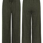 Zeagoo Drawstring Long Pants with Pockets