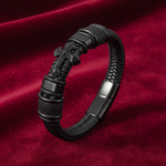 Aurel Cross Leather Bracelet