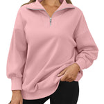 Zeagoo Women Sweatshirts Quarter Zip Stand Collar Pullovers Fleece Workout Hoodies Y2K Clothes