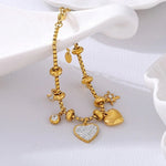 HEARTLINE CHARM BRACELET