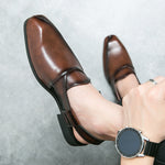Aurelio Leather Slingback Shoes