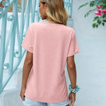 Zeagoo Women's Chest Pocket T Shirt Blouses Tops