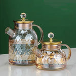Elegant Teapot | Large Capacity Glass Teapot with Heat Resistance | Perfect for Home and Office Use