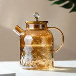 Elegant Teapot | Large Capacity Glass Teapot with Heat Resistance | Perfect for Home and Office Use