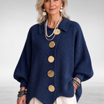 Karina - Oversized Collared Button Cardigan