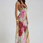 Elise Callahan | Floral Cowl Maxi Dress For Women