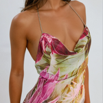 Elise Callahan | Floral Cowl Maxi Dress For Women