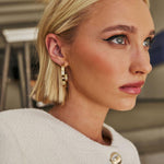 Endless Love Rhinestone Studded Hoops