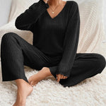 Charlotte Bennett | Ribbed Knit Lounge Set For Women