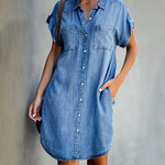 Helena | Denim dress with buttons