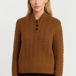 Ysella | Cable-Knit Cardigan With Buttons