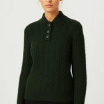 Ysella | Cable-Knit Cardigan With Buttons