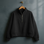 Lara Cropped Half-Zip