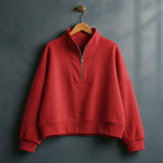 Lara Cropped Half-Zip