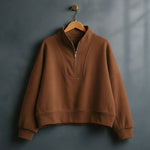 Lara Cropped Half-Zip