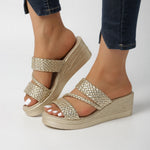 Sorrel | The Woven Wedge Mule