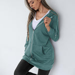 Fleece Hoodies Tunic Long Hoodie Jacket - Zeagoo (Us Only)