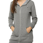 Fleece Hoodies Tunic Long Hoodie Jacket - Zeagoo (Us Only)