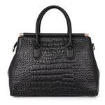 Renata Croc-Embossed Leather Handbag