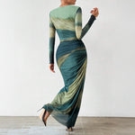 Valentina Gradient Maxi Dress
