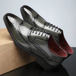 Santiago Leather Wingtip Dress Shoes
