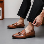 Alvaro Embossed Tassel Loafers