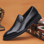 Salvatore Polished Leather Loafers