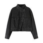 Vittoria High-Neck Denim Jacket