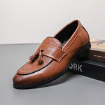 Alvaro Embossed Tassel Loafers