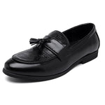 Alvaro Embossed Tassel Loafers