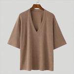 Hawthorne Ribbed V-Neck Tee