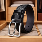 Classic Leather Buckle Belt