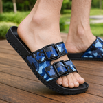 Camo Strap-Slide Sandals