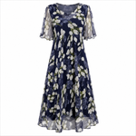 Isabelle Fletcher | Floral A-Line Midi Dress For Women