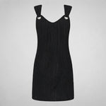 Jade Harris | Ribbed Wrap Mini Dress For Women