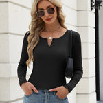 Zeagoo Long Sleeve Ribbed Knit Slim Fit Henley T-Shirt (US Only)