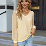 Zeagoo Women's Blouses Dressy Casual V Neck Top