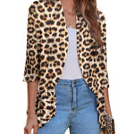 Zeagoo Women's 3/4 Sleeve Draped Ruffles Cardigan