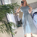 Zeagoo Women's Boho Floral Print Vintage Maxi Dress