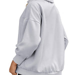 Zeagoo Women Sweatshirts Quarter Zip Stand Collar Pullovers Fleece Workout Hoodies Y2K Clothes
