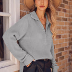 Zeagoo Long Sleeve Oversized Knit Sweater Tops