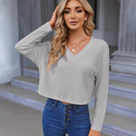 Zeagoo Women Long Sleeve Tops Waffle Knit Shirts