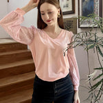 Zeagoo Women's Blouses Dressy Casual V Neck Top