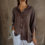 Amélie Rousseau | Effortless Linen Button Shirt For Women