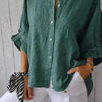Amélie Rousseau | Effortless Linen Button Shirt For Women