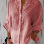 Amélie Rousseau | Effortless Linen Button Shirt For Women